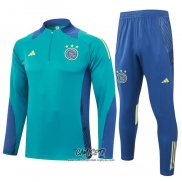 Chandal de Sudadera del Ajax 2024-2025 Nino Verde