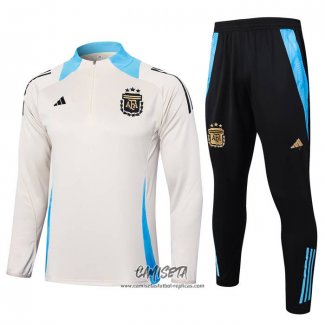 Chandal de Sudadera del Argentina 2024-2025 Nino Amarillo