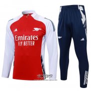 Chandal de Sudadera del Arsenal 2024-2025 Nino Rojo