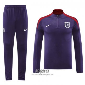 Chandal de Sudadera del Inglaterra 2024-2025 Purpura