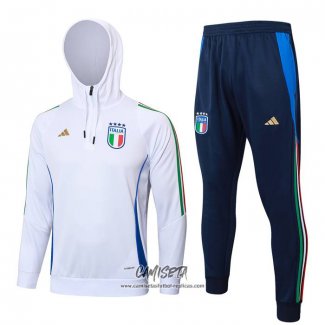 Chandal de Sudadera del Italia 2024-2025 Blanco