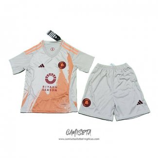 Segunda Camiseta Roma 2024-2025 Nino