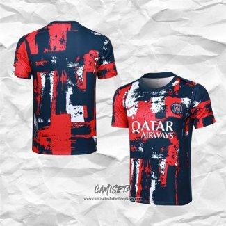 Camiseta de Entrenamiento Paris Saint-Germain 2024-2025 Azul y Rojo