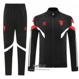 Chandal de Chaqueta del Manchester United 2024-2025 Nino Negro