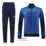 Chandal de Chaqueta del Paris Saint-Germain 2024-2025 Azul