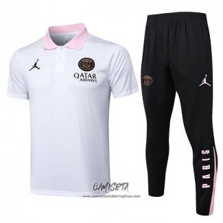 Conjunto Polo del Paris Saint-Germain Jordan 2024-2025 Blanco