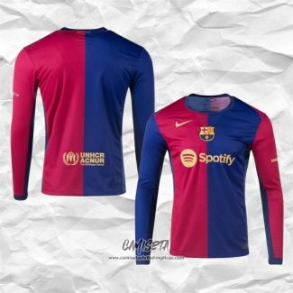 Primera Camiseta Barcelona 2024-2025 Manga Larga