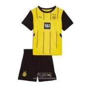 Primera Camiseta Borussia Dortmund 2024-2025 Nino