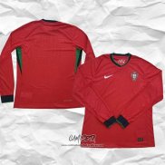 Primera Camiseta Portugal 2024 Manga Larga (2XL-4XL)