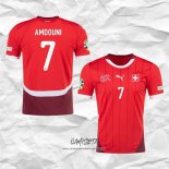 Primera Camiseta Suiza Jugador Amdouni 2024-2025