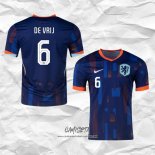 Segunda Camiseta Paises Bajos Jugador De Vrij 2024