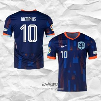 Segunda Camiseta Paises Bajos Jugador Memphis 2024