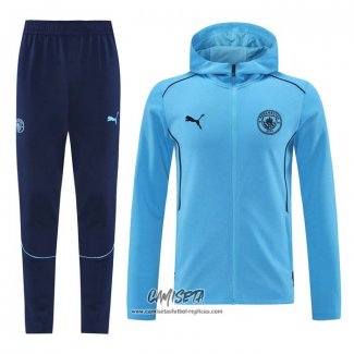 Chandal con Capucha del Manchester City 2024-2025 Azul