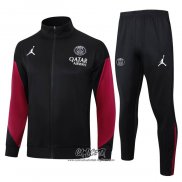 Chandal de Chaqueta del Paris Saint-Germain Jordan 2024-2025 Negro