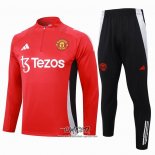 Chandal de Sudadera del Manchester United 2024-2025 Rojo