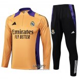 Chandal de Sudadera del Real Madrid 2024-2025 Nino Amarillo