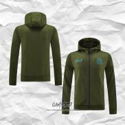 Chaqueta con Capucha del Napoli 2024-2025 Verde