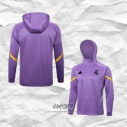 Chaqueta con Capucha del Real Madrid 2024-2025 Purpura