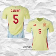 Segunda Camiseta Espana Jugador D.Vivian 2024