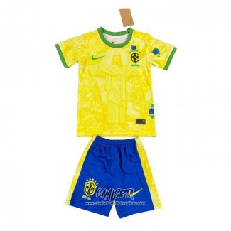 Camiseta Brasil Jesus 2024-2025 Nino Amarillo