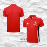 Camiseta Polo del Manchester United 2024-2025 Rojo