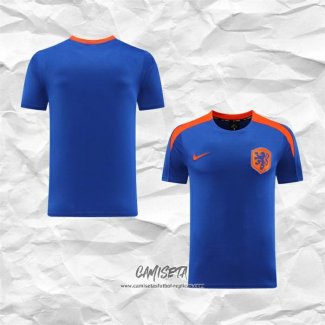 Camiseta de Entrenamiento Paises Bajos 2024-2025 Azul