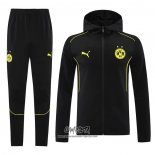 Chandal con Capucha del Borussia Dortmund 2024 Negro