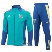 Chandal de Chaqueta del Ajax 2024-2025 Nino Verde