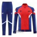 Chandal de Chaqueta del Arsenal 2024-2025 Rojo Azul