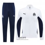 Chandal de Chaqueta del Olympique Marsella 2024-2025 Blanco