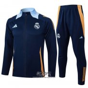 Chandal de Chaqueta del Real Madrid 2024-2025 Azul Oscuro