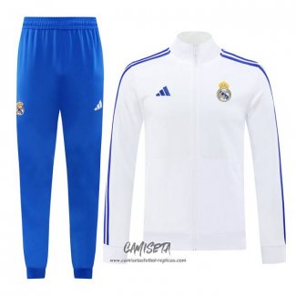 Chandal de Chaqueta del Real Madrid 2024-2025 Blanco