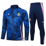 Chandal de Chaqueta del Real Madrid Dragon 2024-2025 Nino Azul