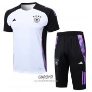 Chandal del Alemania 2024-2025 Manga Corta Blanco - Pantalon Corto