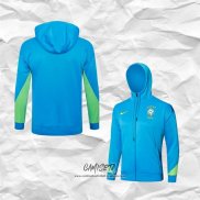 Chaqueta con Capucha del Brasil 2024-2025 Azul