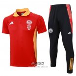 Conjunto Polo del Bayern Munich 2024-2025 Rojo