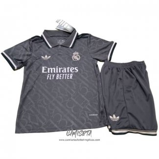 Tercera Camiseta Real Madrid 2024-2025 Nino