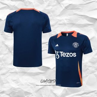 Camiseta de Entrenamiento Manchester United 2024-2025 Azul