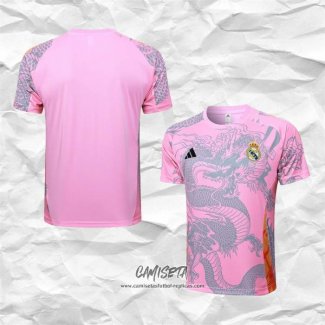 Camiseta de Entrenamiento Real Madrid Dragon 2024-2025 Rosa