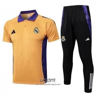 Conjunto Polo del Real Madrid 2024-2025 Amarillo