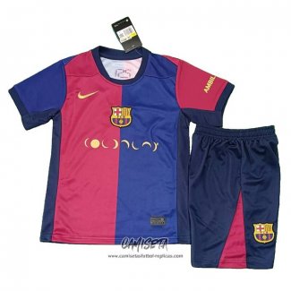 Primera Camiseta Barcelona 2024-2025 Nino