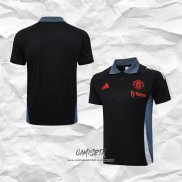 Camiseta Polo del Manchester United 2024-2025 Negro