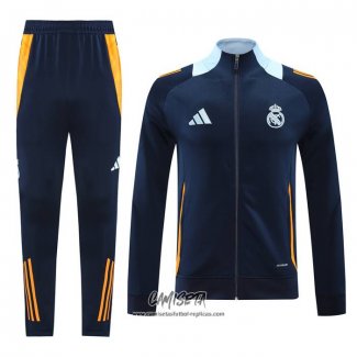 Chandal de Chaqueta del Real Madrid 2024-2025 Azul Oscuro