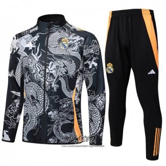 Chandal de Chaqueta del Real Madrid Dragon 2024-2025 Negro