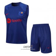 Chandal del Barcelona 2023-2024 Sin Mangas Azul