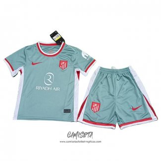 Segunda Camiseta Atletico Madrid 2024-2025 Nino