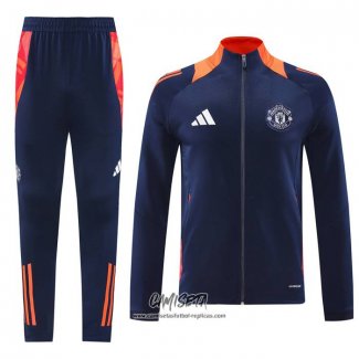 Chandal de Chaqueta del Manchester United 2024-2025 Azul