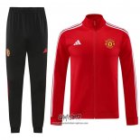 Chandal de Chaqueta del Manchester United 2024-2025 Rojo