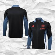 Chaqueta del Manchester United 2024-2025 Negro y Gris