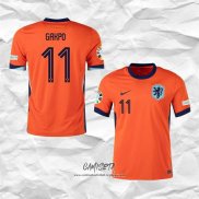 Primera Camiseta Paises Bajos Jugador Gakpo 2024